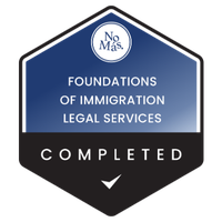 Foundations of Immigration Legal Services credential badge